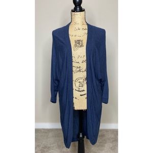 H&M- Blue Dolman Sleeve Cardigan size Large